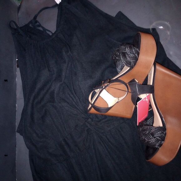 🆕👡RAMPAGE Braided Wedge Heel Sandals - Picture 1 of 6